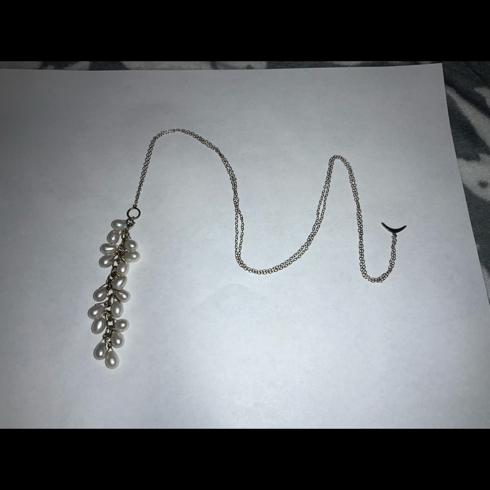 CHAN LUU pearl necklace.  32 inches.